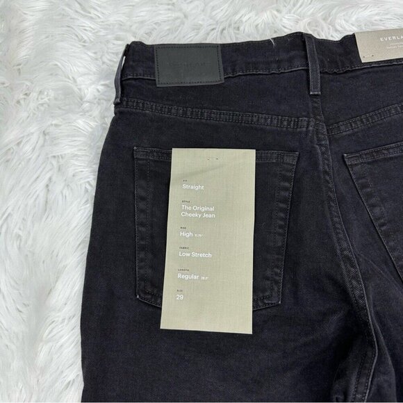 Everlane Women’s NWT Coal Black‎ The Original Cheeky Minimalist Jean W29-30/L28 - Picture 5 of 12